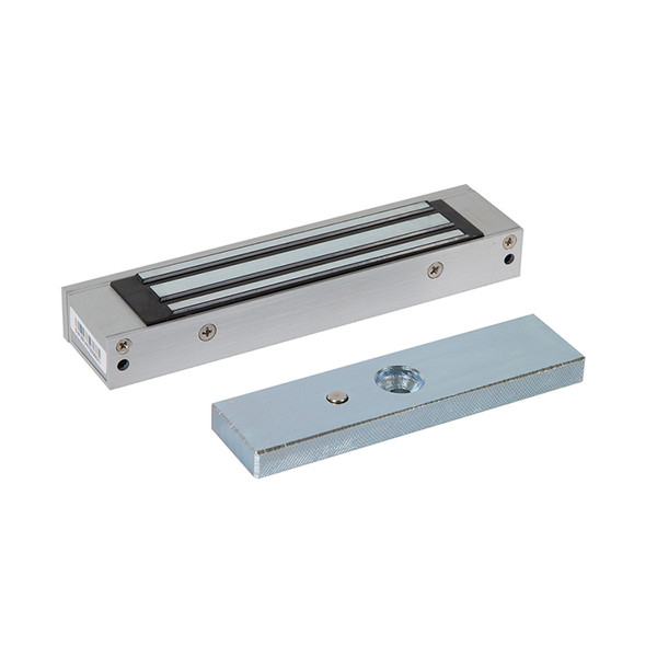 Micro Maglock product offering 300 lbs (180 kg) holding force - Magnet size 170(L) x 39 (W) x 21 (D) all mm