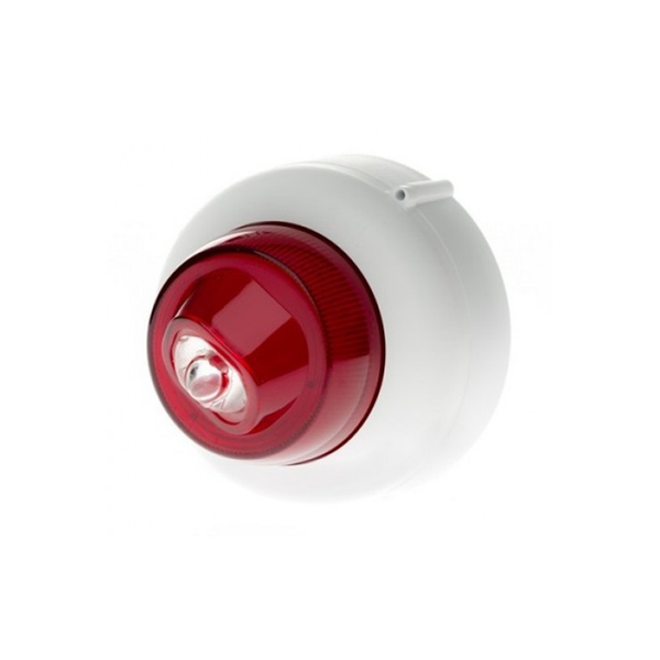 VAD LED beacon shallow base white body white flash - Coverage C-3-8.
