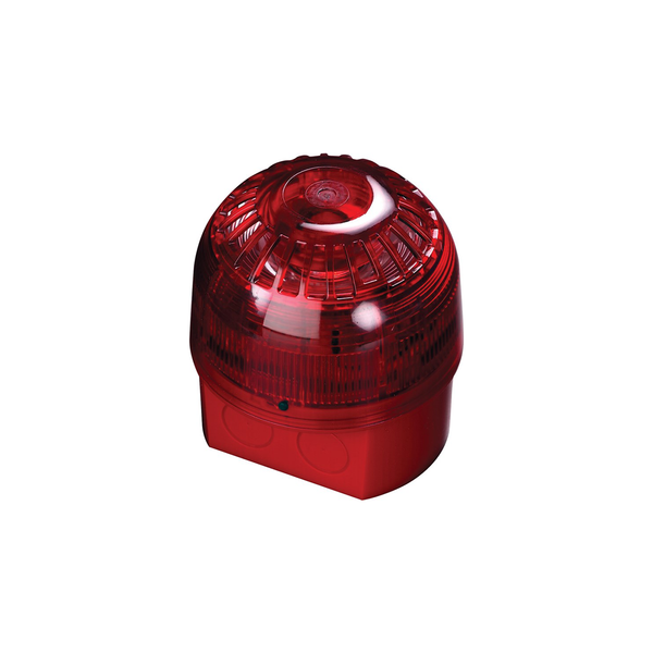 AlarmSense Open-Area Sounder VID - Red Body (Red Flash)