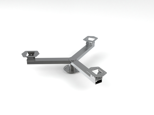 3 - way fixed housing adaptor complete with swivel plates