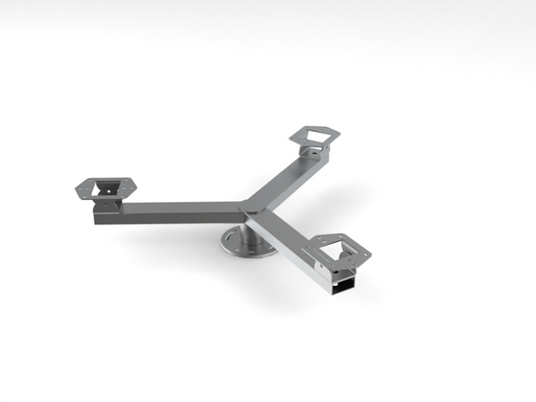 3 - way fixed housing adaptor complete with swivel plates