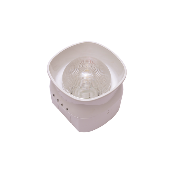 Discovery Open-Area Voice Sounder VID - White Body (Red Flash) - Isolating