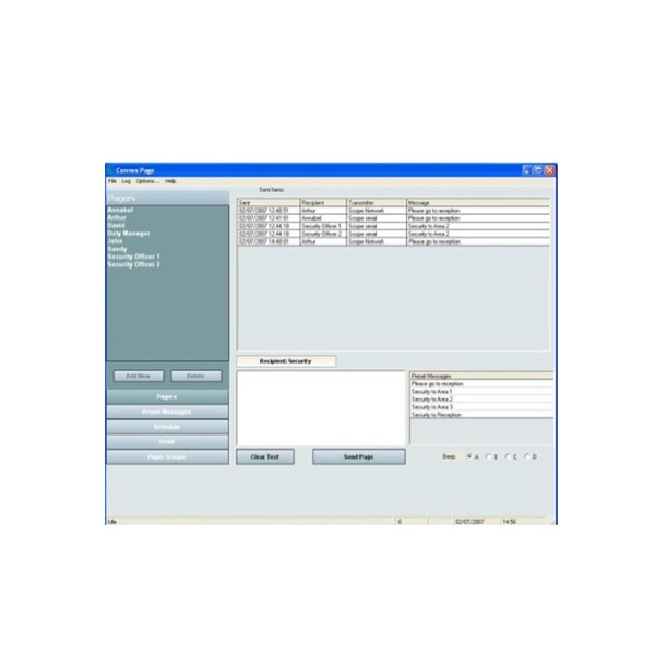 Connex Page PC paging application with serial cable for CX6 or CX5 (single user only)