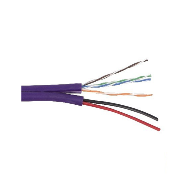 CAT5 Cable + Two Core Power (Purple) - 100m