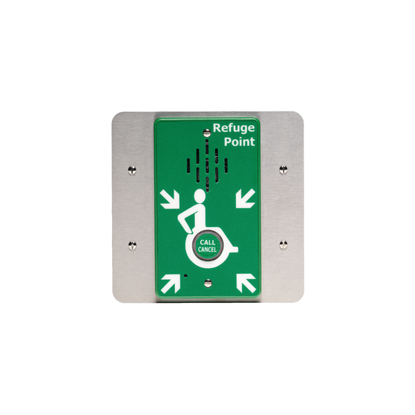 Lexicomm legacy bezel to enable old style square flush mounted outstations to be replaced by Vox Ignis Type B outstations.