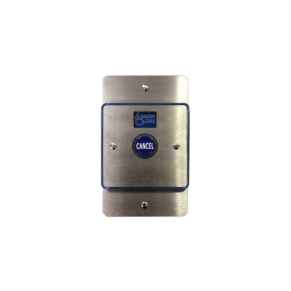 Assist Call legacy bezel to convert vertical double gang to single gang mounting