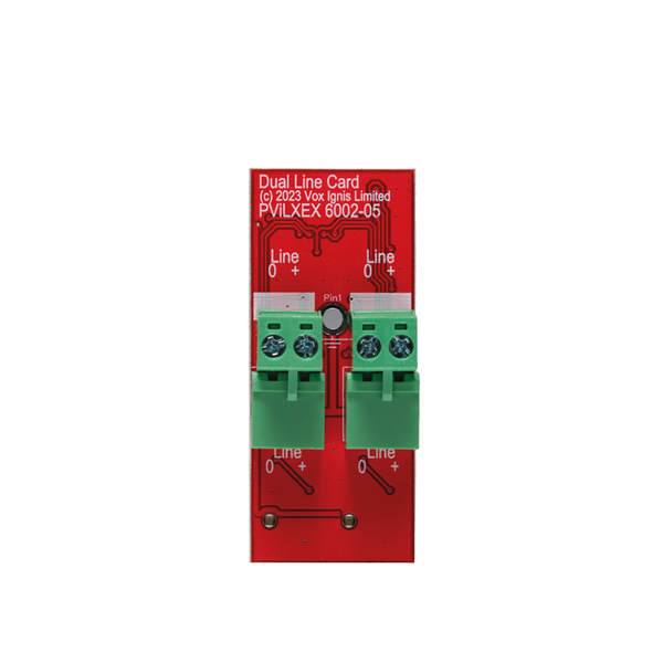 Lexicomm 2 way line card PCB to allow the expansion of the ViLX-228 Master Station.