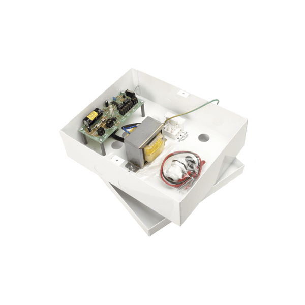 12V 1.5A DC Steel-cased power supply with integrated UPS, mains-failure and low-battery monitoring