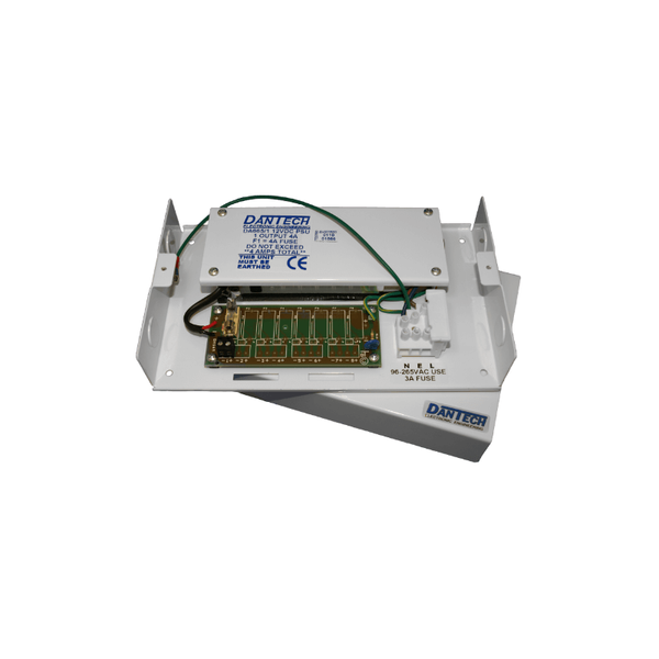 PSU 12V DC 8 x 0.5Amp fused output metal boxed
