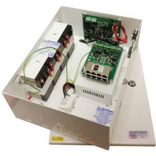 GIGABIT PoE PSU METAL CASED 4 O/P's C/W 1.2Ah BATT. PACK