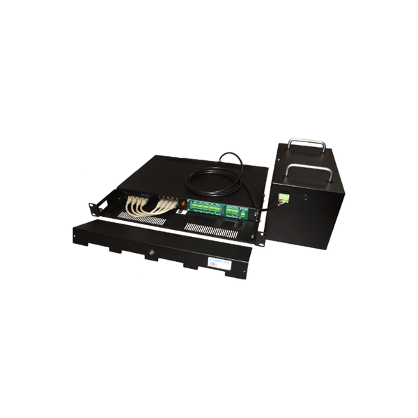 GBIT PoE PSU 19\ RACKMOUNT 4 O/P's C/W 10Ah BATT. PACK & NETWORK SWITCH