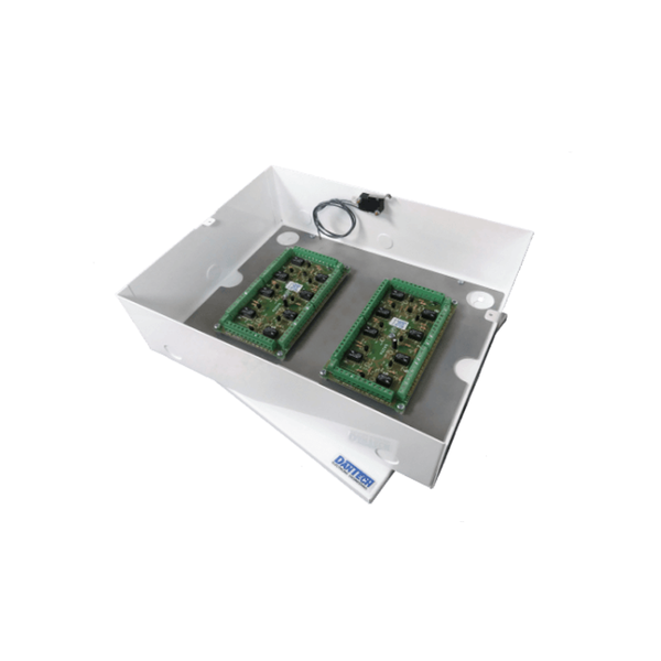 DUAL 8 WAY RELAY PCB METAL CASED 12V 16 x DPCO 1A