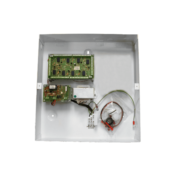 MAINS POWERED RELAY PCB METAL CASED 8 x DPCO 1A