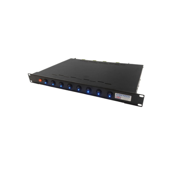 1U RACK MOUNT 24V DC 8A WITH FOUR 2A MANUALLY SWITCHED OUTPUTS