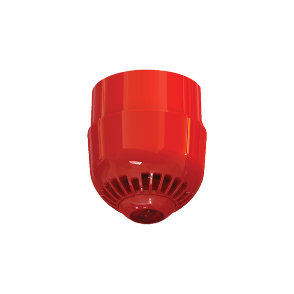 Weatherproof ceiling mount sounder/VAD Red C-3-8.9