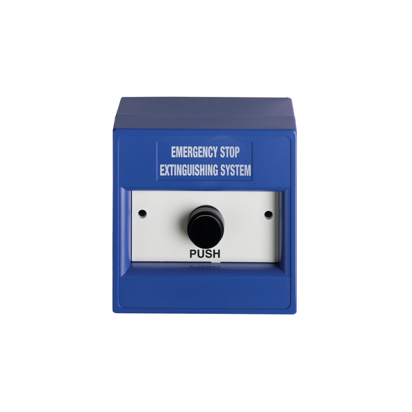 MCP BLUE, EXTINGUISHING HOLD, Push Button