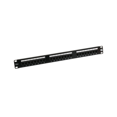 Ultima Patch Panel Ultima patch panel Cat5e Unshielded 24Port Rear Punch Black (H) 1Ux (W ...