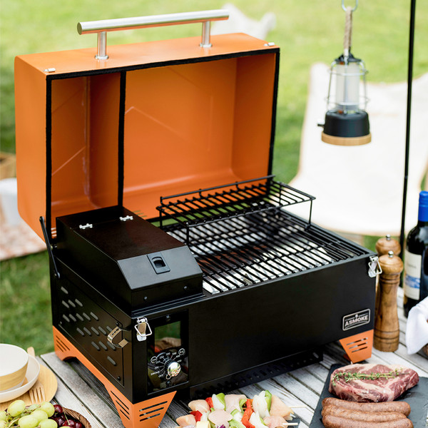 AS350 PORTABLE WOOD PELLET GRILL - VIBRANT ORANGE