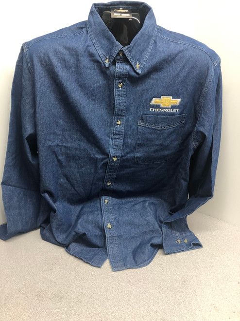 2010 CHEVROLET BOWTIE DENIM SHIRT