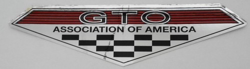 GTO ASSOCIATION OF AMERICA CHROME EARLY TRIANGLE SURFACE STICKER (3)