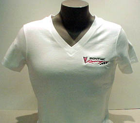 PONTIAC RACING LADIES V-NECK TEE SHIRT