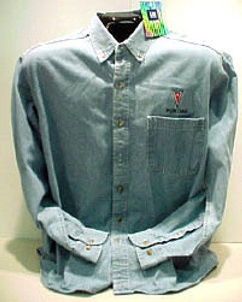 PONTIAC ARROWHEAD DENIM WOVEN SHIRT