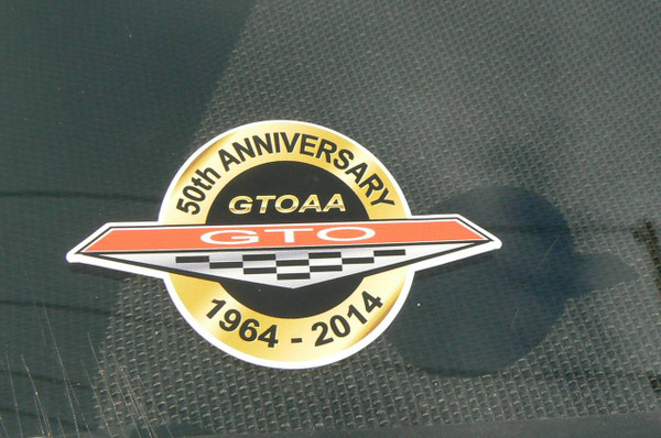 LIMITED EDITION 50TH ANNIVERSARY GTOAA WINDOW STICKER(3)