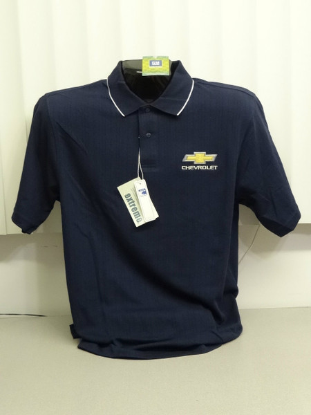 CHEVROLET LATE MODEL BOWTIE TEXTURED GM LICENSED POLO SHIRT