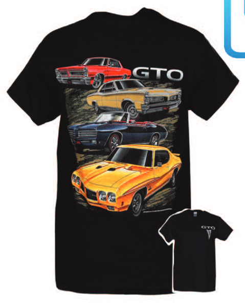 Pontiac GTO black tee shirt David Carey