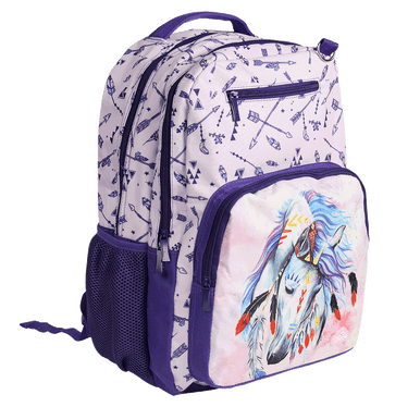 Big Kids Backpack - Dreamcatcher Horse