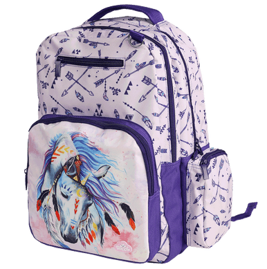 Big Kids Backpack - Dreamcatcher Horse