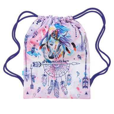 Big Drawstring Bag - Dreamcatcher Horse