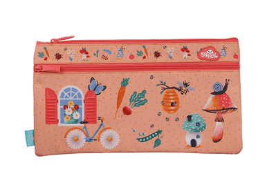 Twin Zip Pencil Case - Secret Garden
