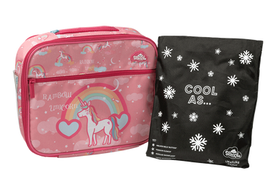 Big Cooler Lunch Bag + Chill Pack - Rainbow Unicorn