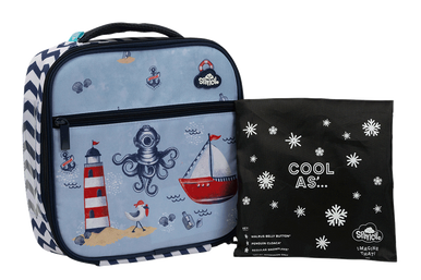 Little Cooler Lunch Bag + Chill Pack - Little Sailor