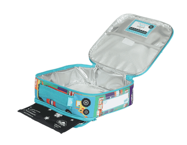 Little Cooler Lunch Bag + Chill Pack - Transport Town