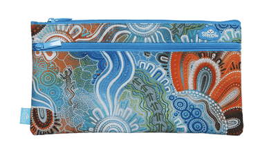 Twin Zip Pencil Case - Kalkatungu Muu
