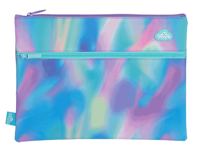 A4 Twin Zip Pencil Case - Aurora