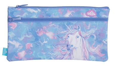 Twin Zip Pencil Case - Unicorn Magic