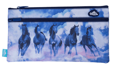 Twin Zip Pencil Case - Sky Dancer