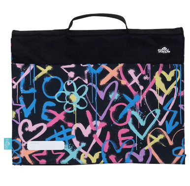 Library Bag - Hearts & Crosses