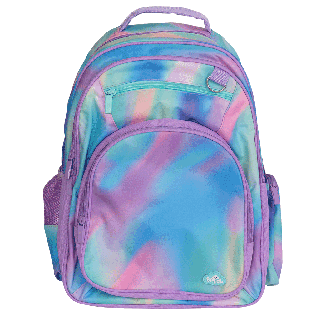 Kids School Backpack Aurora Pastel Colours Schoolbag Spencil
