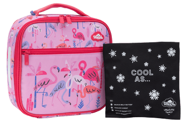 Little Cooler Lunch Bag + Chill Pack - Flamingo Splash