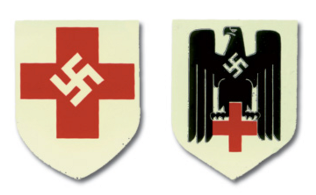 regnskyl Penneven Knurre Red Cross German Helmet Decal
