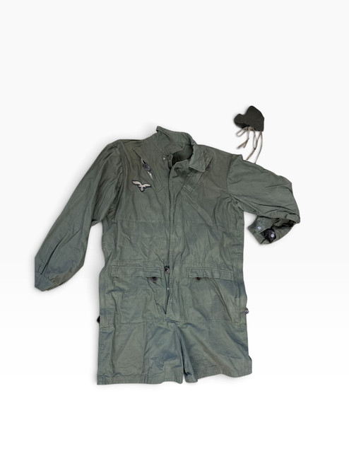 erman WWII Luftwaffe 1st Pattern Green Step-In Fallschirmjäger Paratrooper Smock