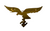Luftwaffe Breast Eagle Pin - Gold - back