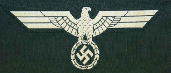 Heer Breast Eagle - Bevo -White on Dark Green