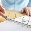 One-Touch 3-Ring View Binder, 4" Spine, Ring Mechanism