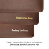 Premium Leather 3-Ring Binder, D-Shaped Rings, Customization Options