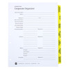 Corporate Kit, 3-Ring Zippered Faux Leather Binder, Index Tabs